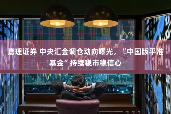 嘉理证券 中央汇金调仓动向曝光，“中国版平准基金”持续稳市稳信心