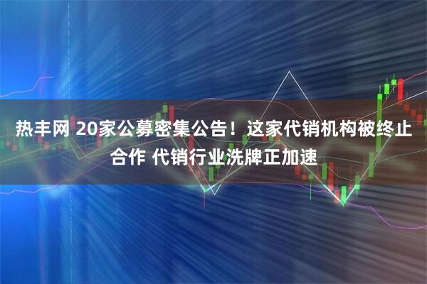 热丰网 20家公募密集公告！这家代销机构被终止合作 代销行业洗牌正加速